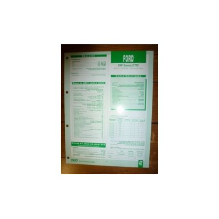 Dura Torq 2.0l TDCi Fiche Technique Ford