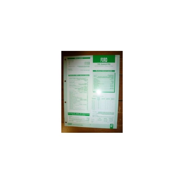 Dura Torq 2.0l TDCi Fiche Technique Ford