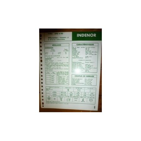 XDP4.90 Fiche Technique Indenor