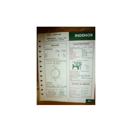 XDP4.88 Fiche Technique Indenor