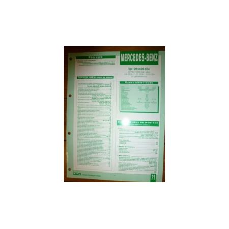 OM646 DE 22 LA Fiche Technique Mercedes