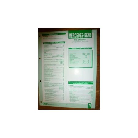 OM640-940/41 Fiche Technique Mercedes