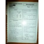 J7 Fiche Technique Peugeot