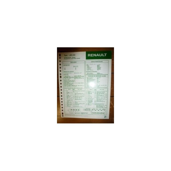 J8S-330 Fiche Technique Rvi