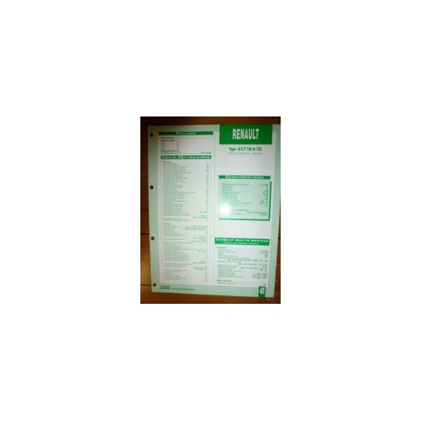 G9T 720-722 Fiche Technique Rvi