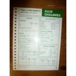 2 1000 MARK II Fiche Technique Allis Chalmers