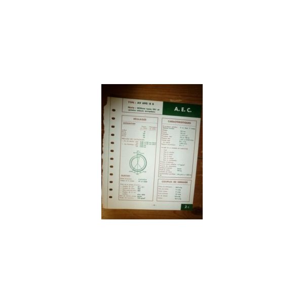 AV690/8B Fiche Technique AEC