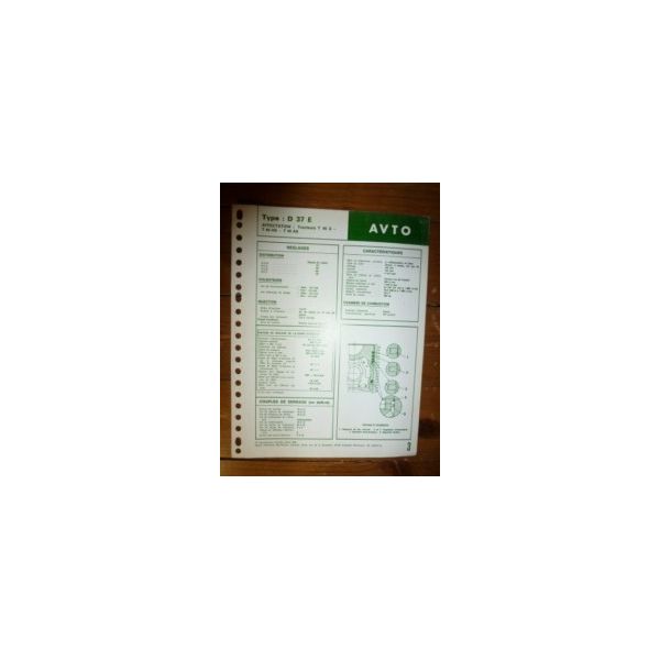 D37E Fiche Technique Avto