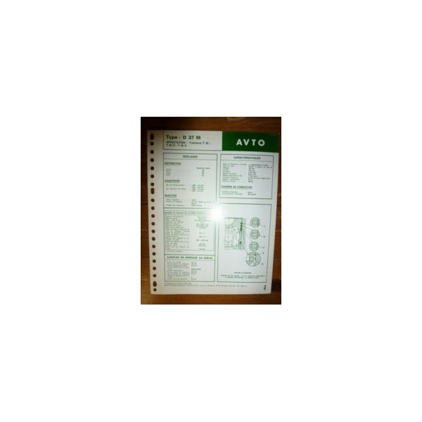 D37M Fiche Technique Avto