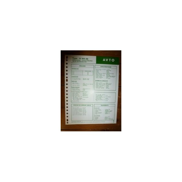D144-28 Fiche Technique Avto