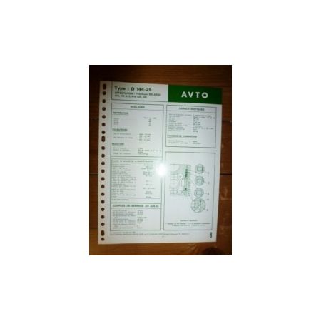 D144-25 Fiche Technique Avto