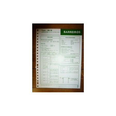 BS16 Fiche Technique Barreiros