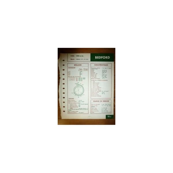 220cu. In. Fiche Technique Bedford
