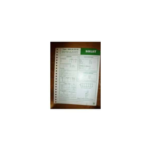 MID 06.20.30 (Bosch) Fiche Technique Berliet