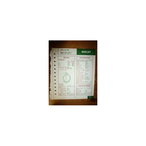 M620 Fiche Technique Berliet
