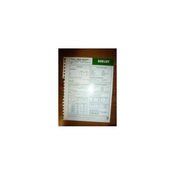 MDR 063540 (Bosch) Fiche Technique Berliet