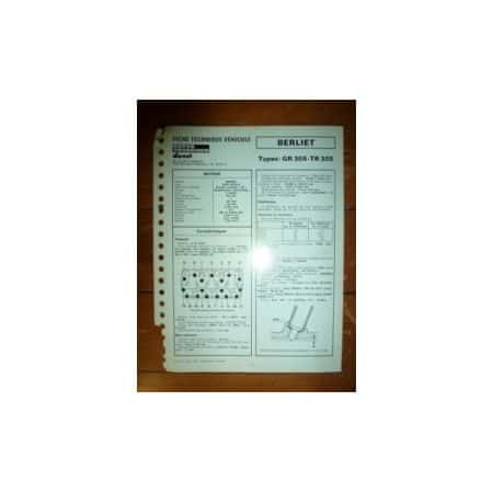 GR305-TR305 Fiche Technique Berliet