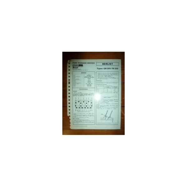 GR305-TR305 Fiche Technique Berliet