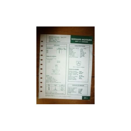 W21-T21-F21 Fiche Technique Bernard