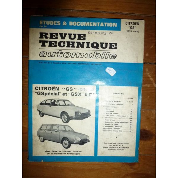 GS 1015cc Revue Technique Citroen