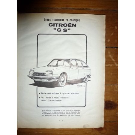 GS 1015cc Revue Technique Citroen