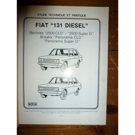 131 2l 2.5l Revue Technique Fiat