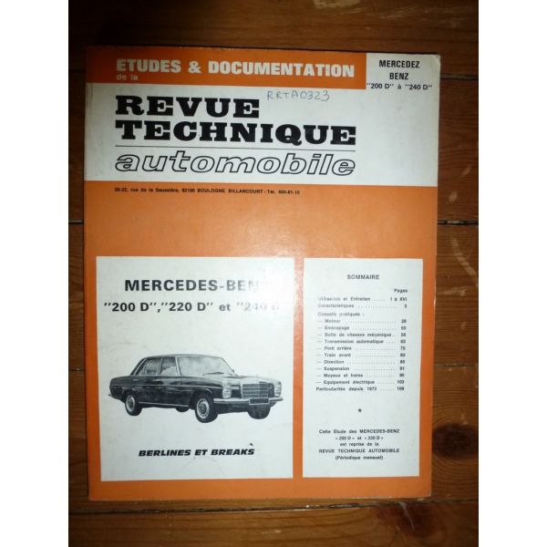 200D 220D Revue Technique Mercedes