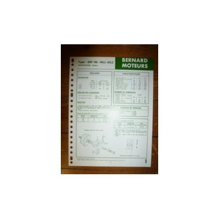 BDP 746-746.2-875.2 Fiche Technique Bernard
