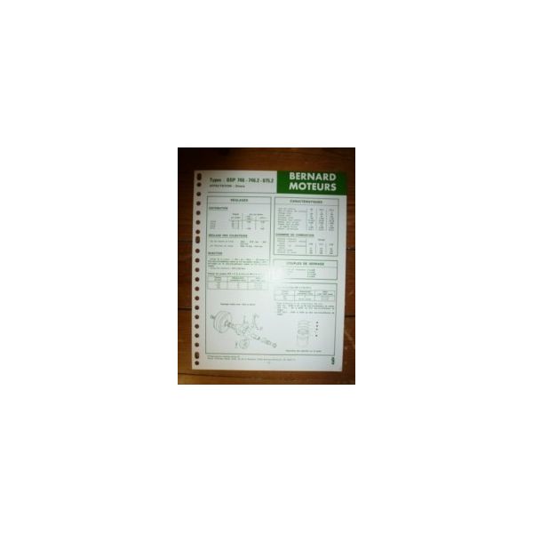 BDP 746-746.2-875.2 Fiche Technique Bernard