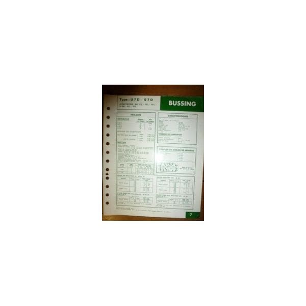 U7D-S7D Fiche Technique Bussing