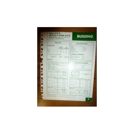 U11D-S11D-MAN D2856 Fiche Technique Bussing