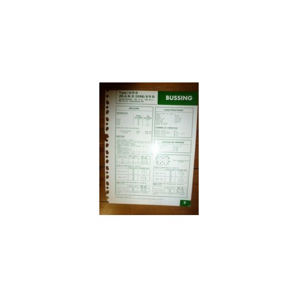 U11D-S11D-MAN D2856 Fiche Technique Bussing