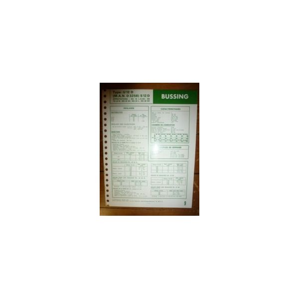 U12D-S12D-MAN D3256 Fiche Technique Bussing