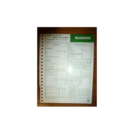 U12DA-MAN D3256 Fiche Technique Bussing