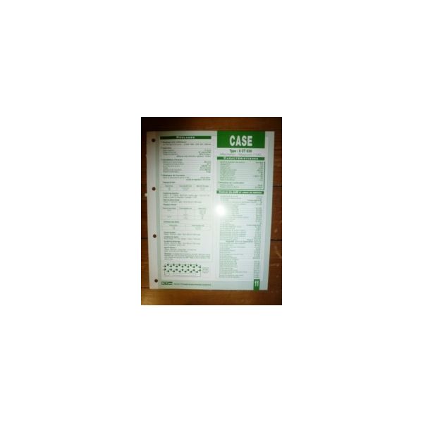 6CT830 Fiche Technique Case IH