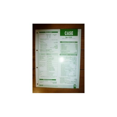 D239 Fiche Technique Case IH