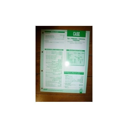 F4DE0545A-0684A-0684B Fiche Technique Case IH