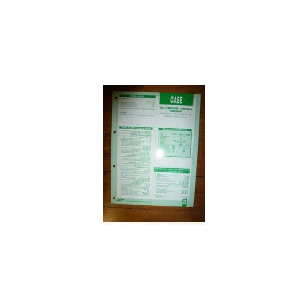 F4DE0545A-0684A-0684B Fiche Technique Case IH