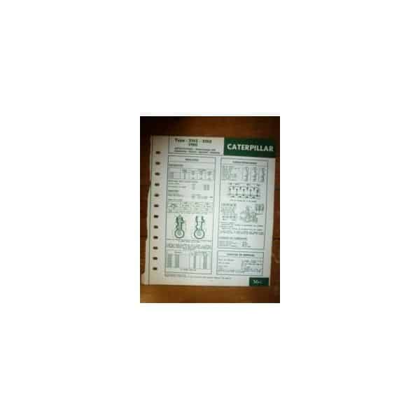 3145-3150-3160 Fiche Technique Caterpillar