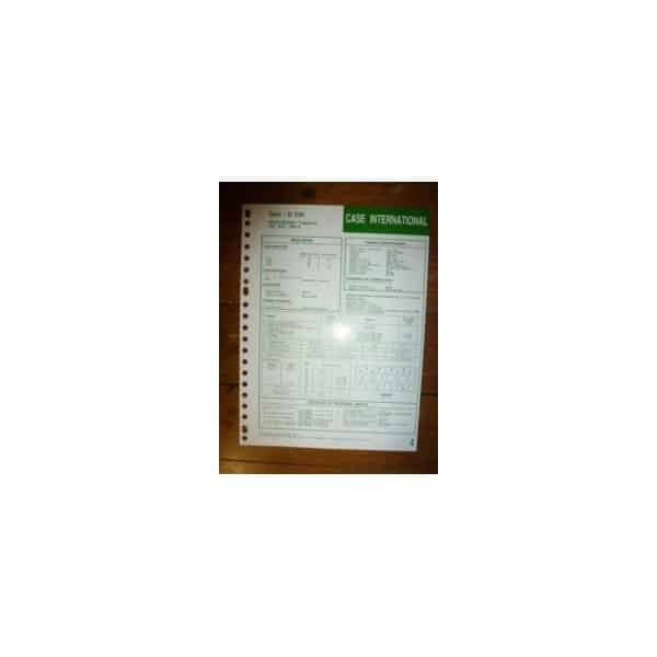 D239 Fiche Technique Case IH