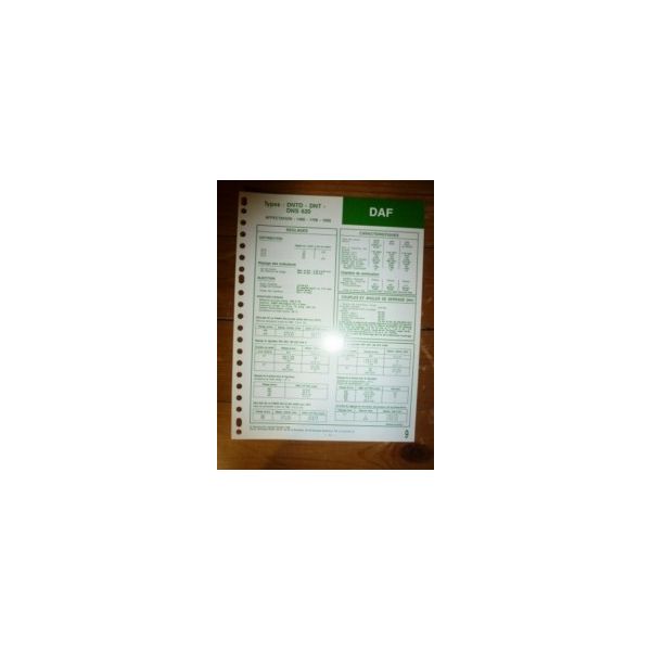 DNTD-DNT-DNS620 Fiche Technique Daf