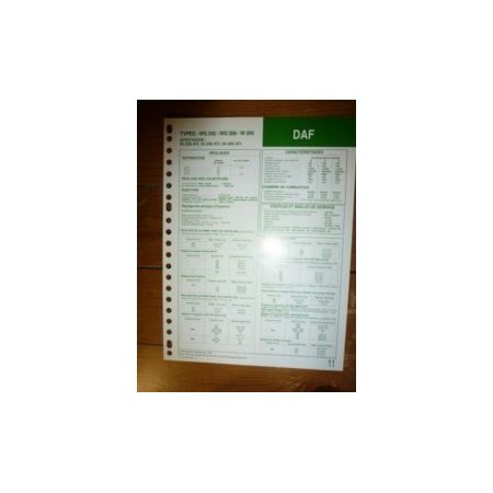 WS242-WS268-WS295 Fiche Technique Daf
