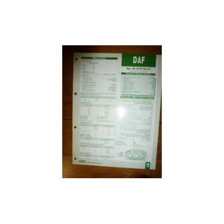 RS180M euro II Fiche Technique Daf