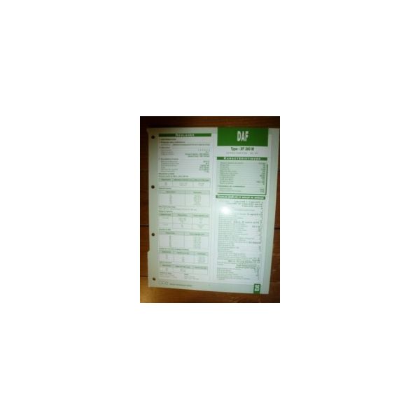 XF280M Fiche Technique Daf