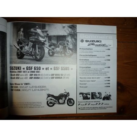 GSF650 Bandit XL125 Varadero Revue Technique moto Honda Suzuki