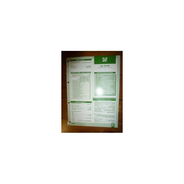 CS 158 M Fiche Technique Daf