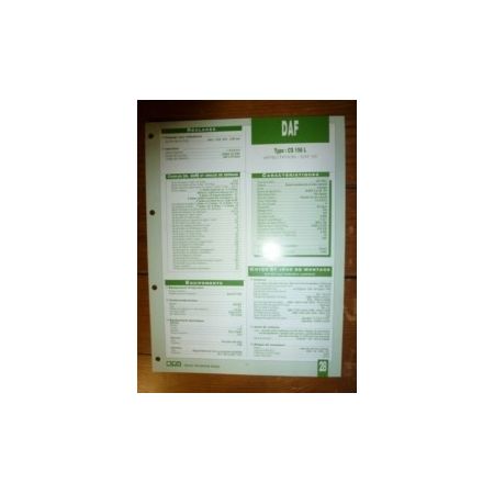CS 156 L Fiche Technique Daf
