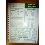 AD 4/47 A-B Fiche Technique David brown