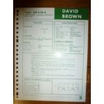 AD 4/55 0 Fiche Technique David brown