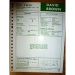 AD 4/55 011 Fiche Technique David brown